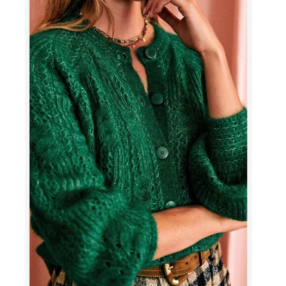 Sezane Sweaters - Sezane Green Women's Cardigan